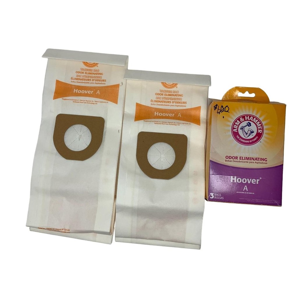 Hoover A Odor Eliminating Vacuum Bags by Arm & Hammer 2 BAGS ONLY